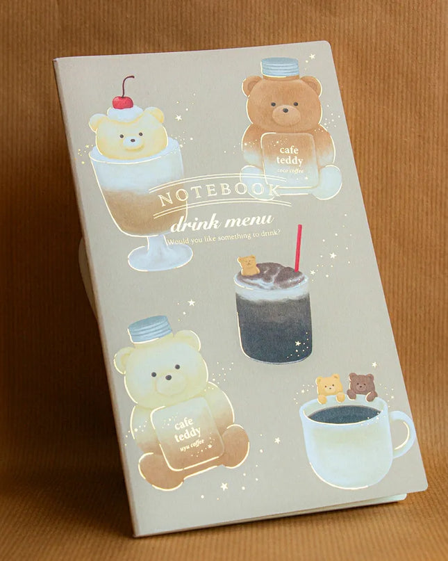 ROKKAKU x cafe teddy Slim Notebook A5 Drink