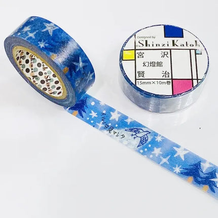 SEAL-DO Shinzi Katoh The Nighthawk Star (Yodaka No Hoshi) Masking Tape 15mm