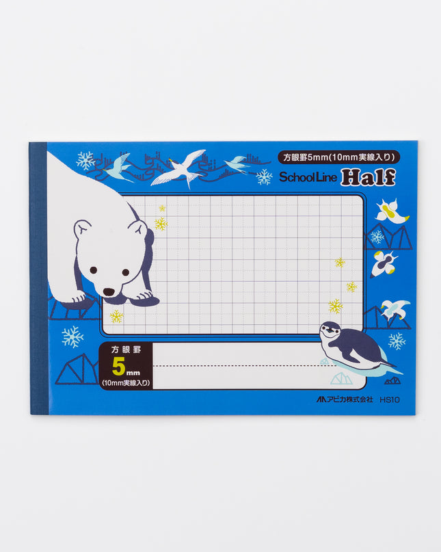APICA 5mm Grid Half Size Notebook