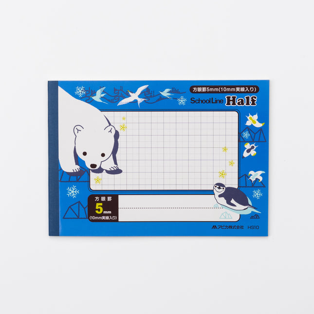 APICA 5mm Grid Half Size Notebook