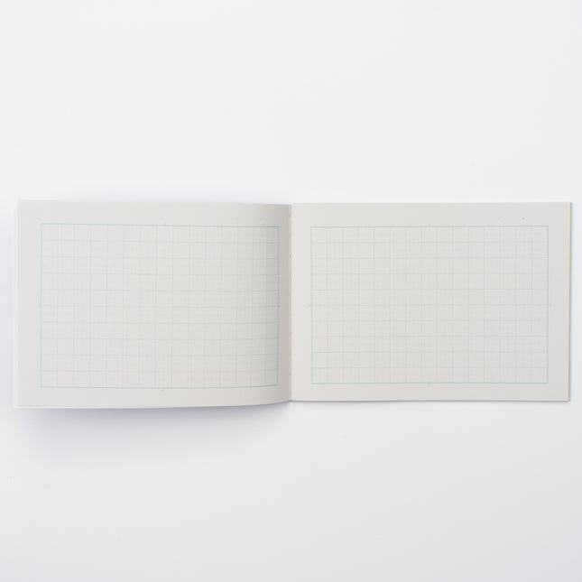 APICA 5mm Grid Half Size Notebook inside