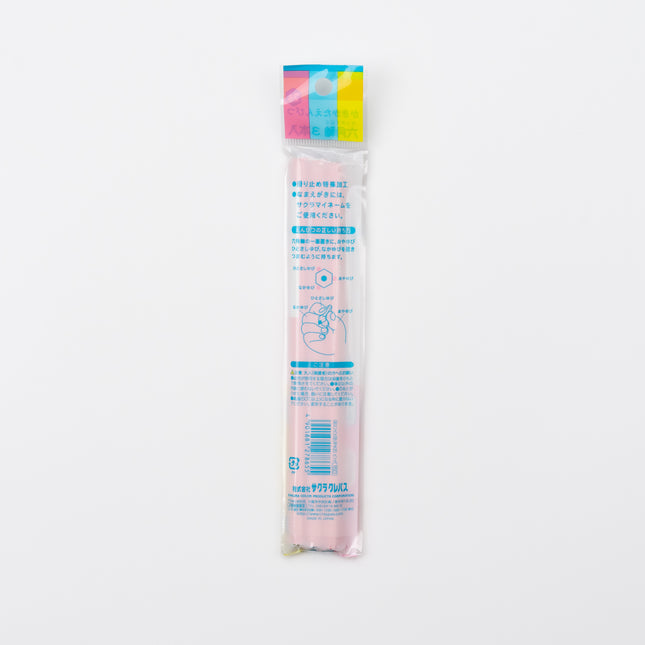 SAKURA CRAYPAS Kakikata Hexagonal Pencil Pink 2B (3pcs) back