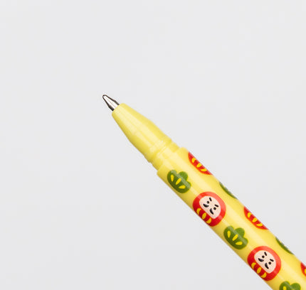 ZENPOP Good Luck Ball Pen Strap yellow close up