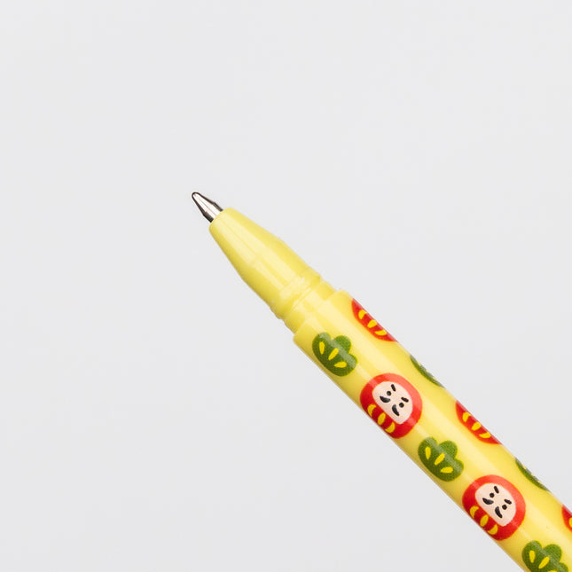 ZENPOP Good Luck Ball Pen Strap yellow close up