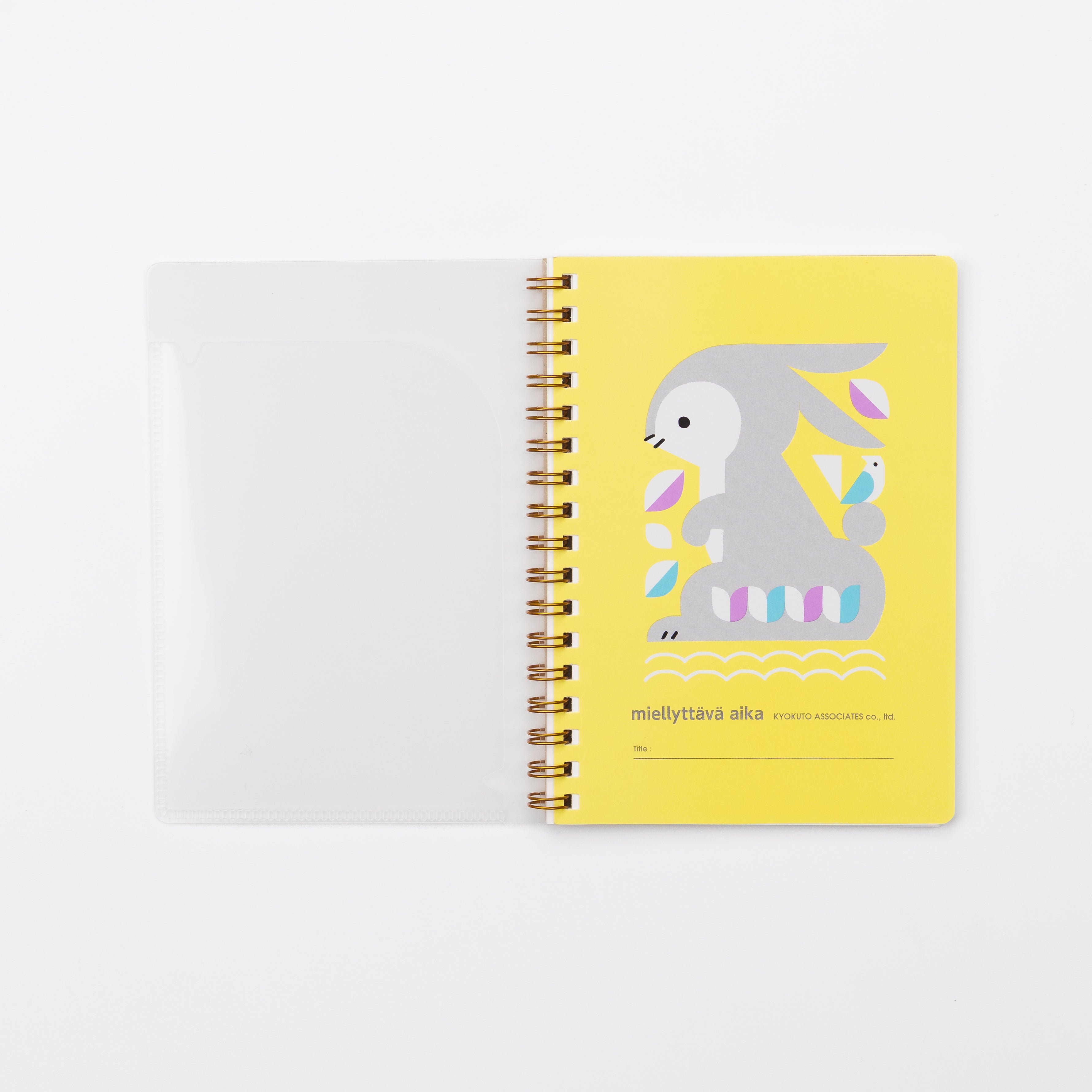 KYOKUTO Rabbit Notebook – A5 Twin Ring Charm – ZenPop Japan Stationery ...