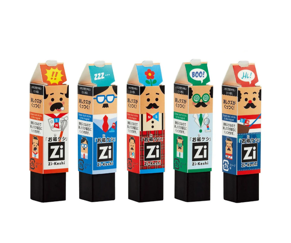 KUTSUWA Zi-Keshi Magnetic Eraser - 5 Career Uncles | ZenPop