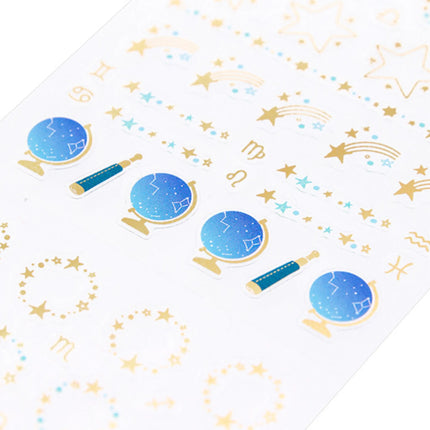 MIDORI Techo Planner Sticker - Starry Sky Close up