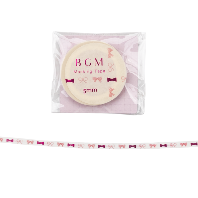 BGM Pink Ribbon Foil Masking Tape 5mm