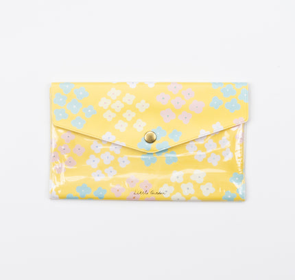 RYURYU Portabl Case L yellow flower