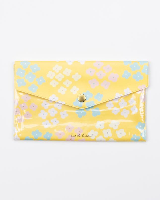 RYURYU Portabl Case L yellow flower