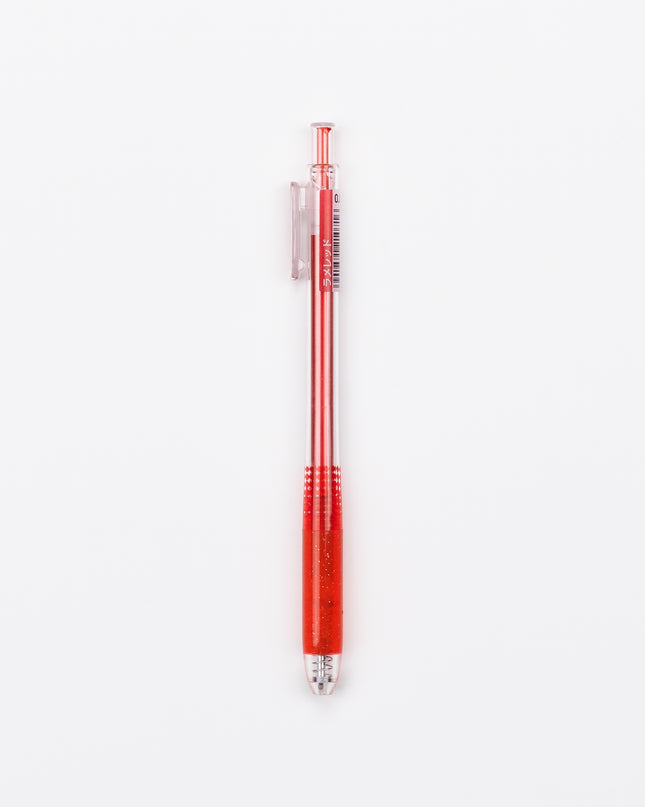 SAKURA CRAYPAS Ballsign Knock Glitter Color red