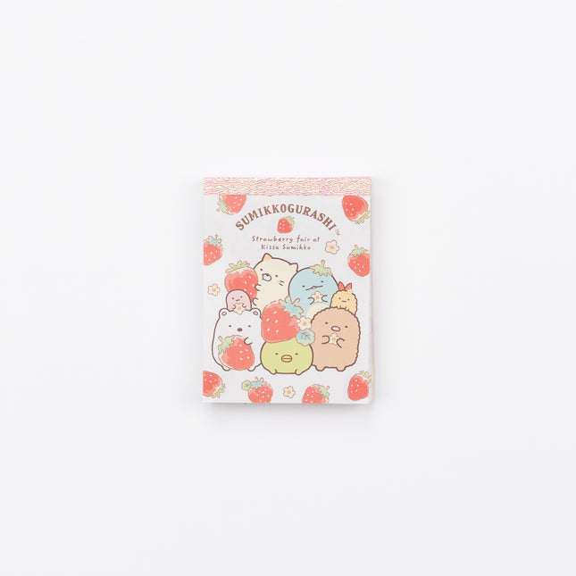 SAN-X Sumikkogurashi Memo Strawberry