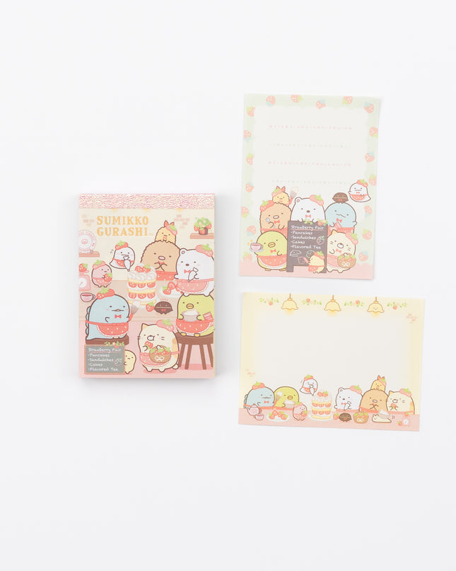 SAN-X Sumikkogurashi Memo Strawberry pancake details