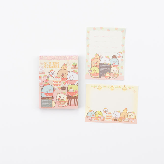 SAN-X Sumikkogurashi Memo Strawberry pancake details