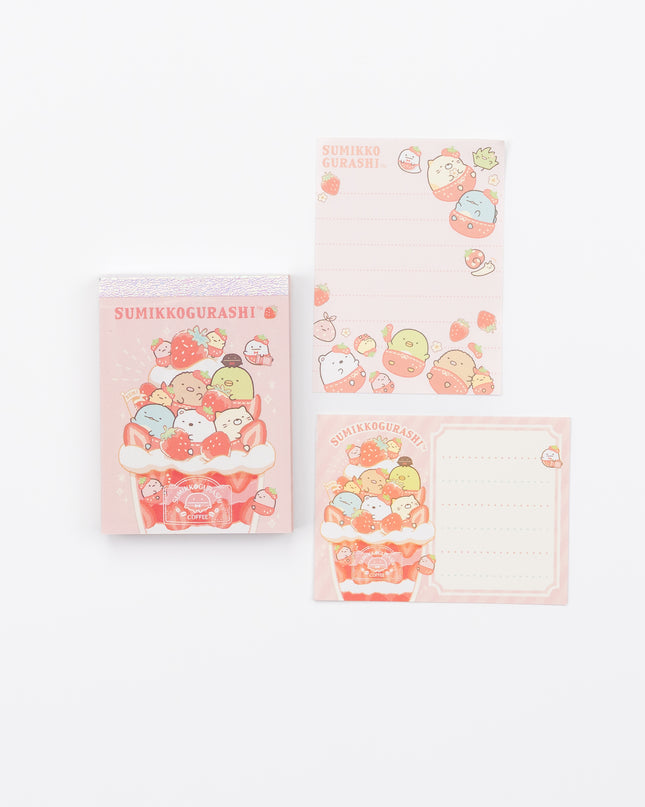 SAN-X Sumikkogurashi Memo Strawberry Parfait  details