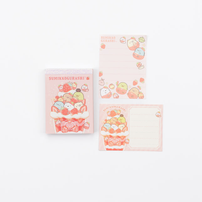 SAN-X Sumikkogurashi Memo Strawberry Parfait  details