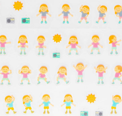RYURYU Joyful Sticker (Yoga/Stretch/Dance) - ZenPop Japan Stationery Store