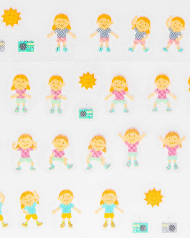 RYURYU Joyful Sticker (Yoga/Stretch/Dance) - ZenPop Japan Stationery Store