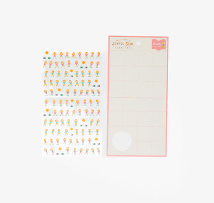 RYURYU Joyful Sticker (Yoga/Stretch/Dance) - ZenPop Japan Stationery Store