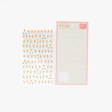 RYURYU Joyful Sticker (Yoga/Stretch/Dance) - ZenPop Japan Stationery Store