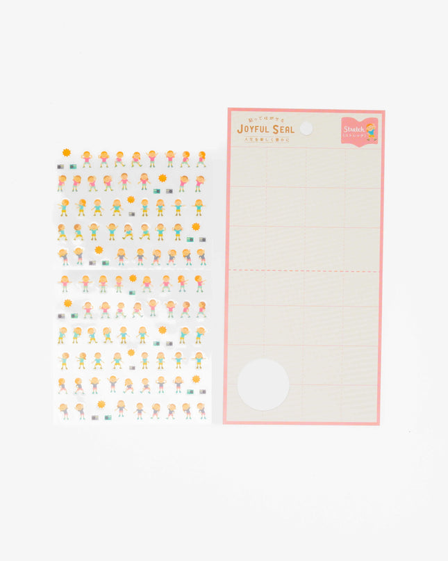 RYURYU Joyful Sticker (Yoga/Stretch/Dance) - ZenPop Japan Stationery Store