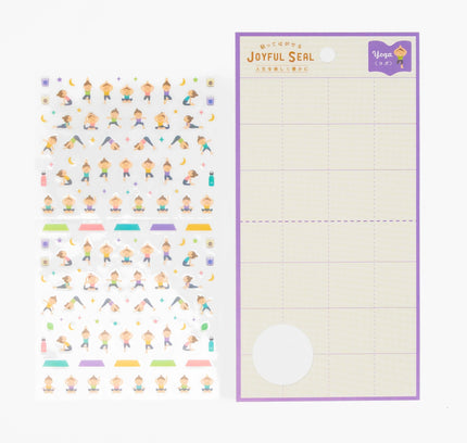 RYURYU Joyful Sticker (Yoga/Stretch/Dance) - ZenPop Japan Stationery Store