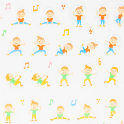 RYURYU Joyful Sticker (Yoga/Stretch/Dance) - ZenPop Japan Stationery Store