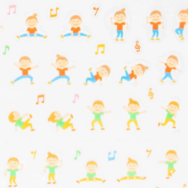 RYURYU Joyful Sticker (Yoga/Stretch/Dance) - ZenPop Japan Stationery Store