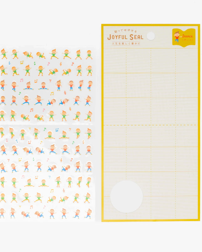 RYURYU Joyful Sticker (Yoga/Stretch/Dance) - ZenPop Japan Stationery Store