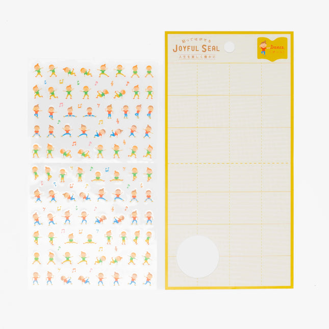 RYURYU Joyful Sticker (Yoga/Stretch/Dance) - ZenPop Japan Stationery Store