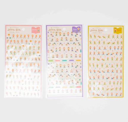 RYURYU Joyful Sticker (Yoga/Stretch/Dance) - ZenPop Japan Stationery Store
