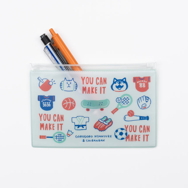 MIND WAVE Gorogoro Nyansuke x shibanban Collaboration Slider Case with pen