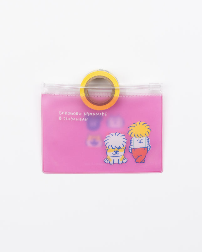 MIND WAVE Gorogoro Nyansuke x shibanban Collaboration Slider Case back with masking tape