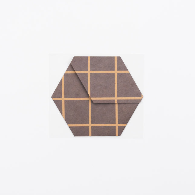 WORLD CRAFT Paper Pocket with Cover black checkered