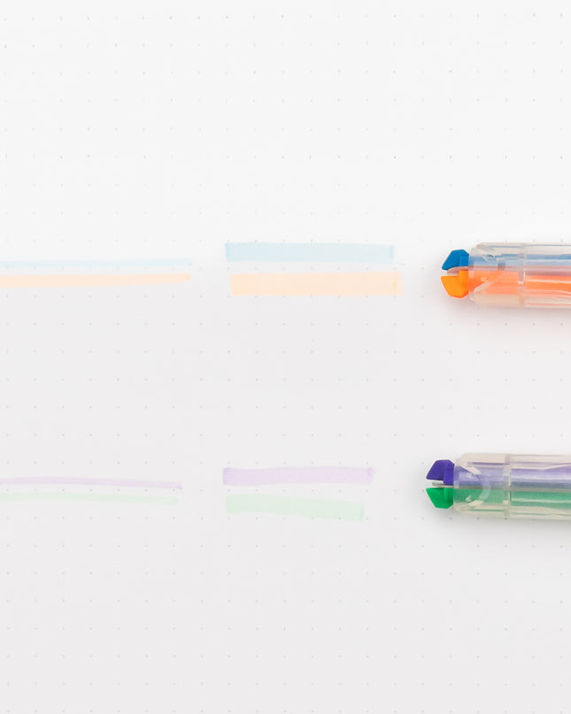 KOKUYO Beetle Tip Dual Color Highlight Marker