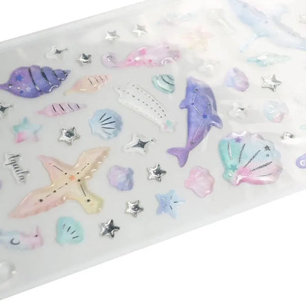 ACTIVE CORPORATION 3D Drop Sticker Sheet - Shell (SC-398S)