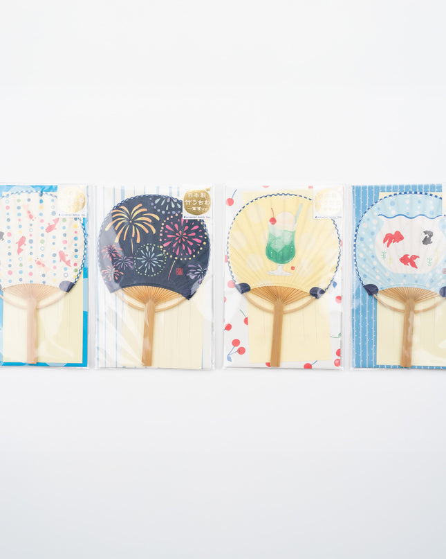 ACTIVE CORPORATION Summer Bamboo Uchiwa Fan Card