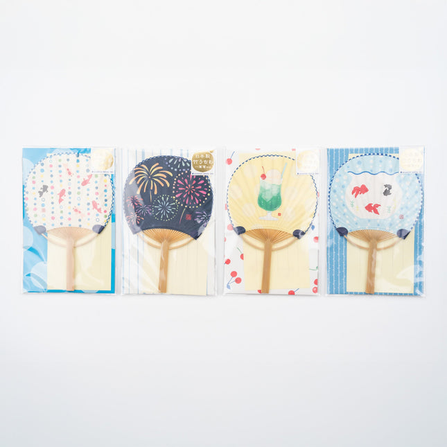 ACTIVE CORPORATION Summer Bamboo Uchiwa Fan Card
