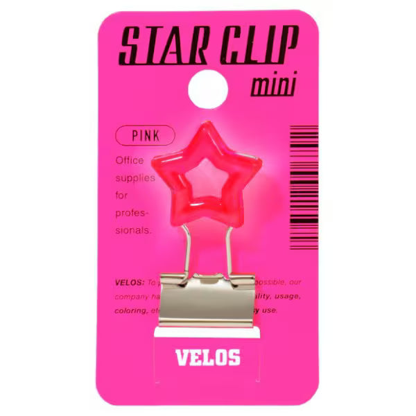 VELOS Star Shape Clip Pink