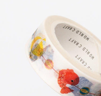 WORLD CRAFT Vertical Masking Tape 15mm Hanging Ornaments close up