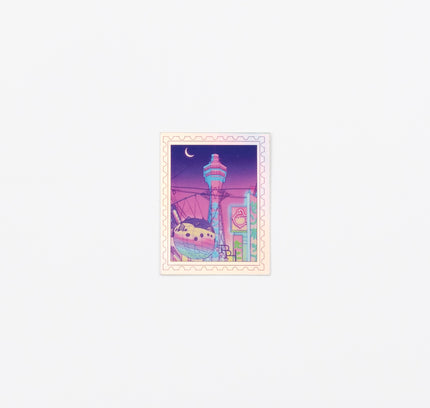 Surudenise x ZenPop Osaka Sticker (Tsutenkaku)