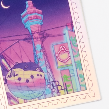 Surudenise x ZenPop Osaka Sticker - Tsutenkaku Tower