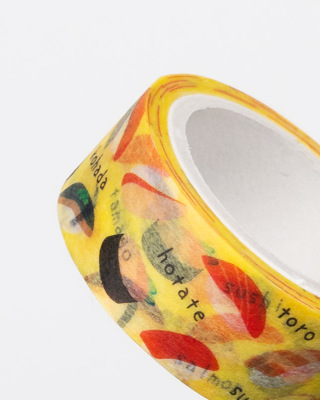 PINE BOOK Cutting Masking Tape 15mm Sushi close up
