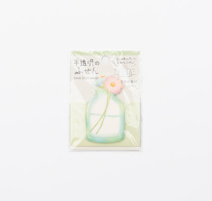 MIND WAVE Semi-transparent Flower vase Sticky Note