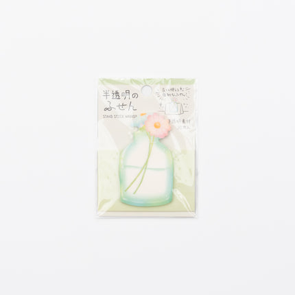 MIND WAVE Semi-transparent Flower vase Sticky Note
