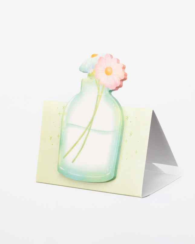 MIND WAVE Semi-transparent Flower vase Sticky Note