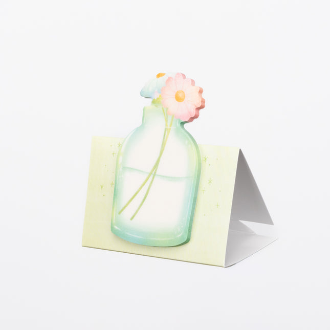 MIND WAVE Semi-transparent Flower vase Sticky Note