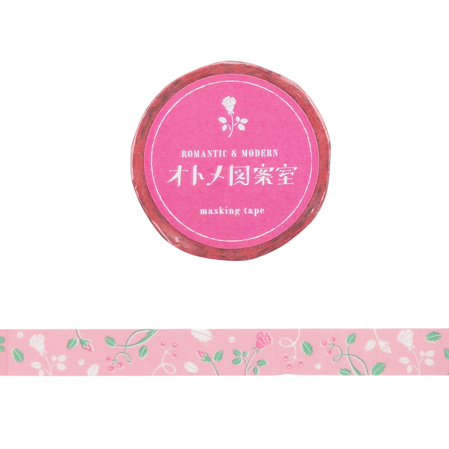 GREENFLASH Masking Tape 15mm  - Otomezuanshitsu Rose