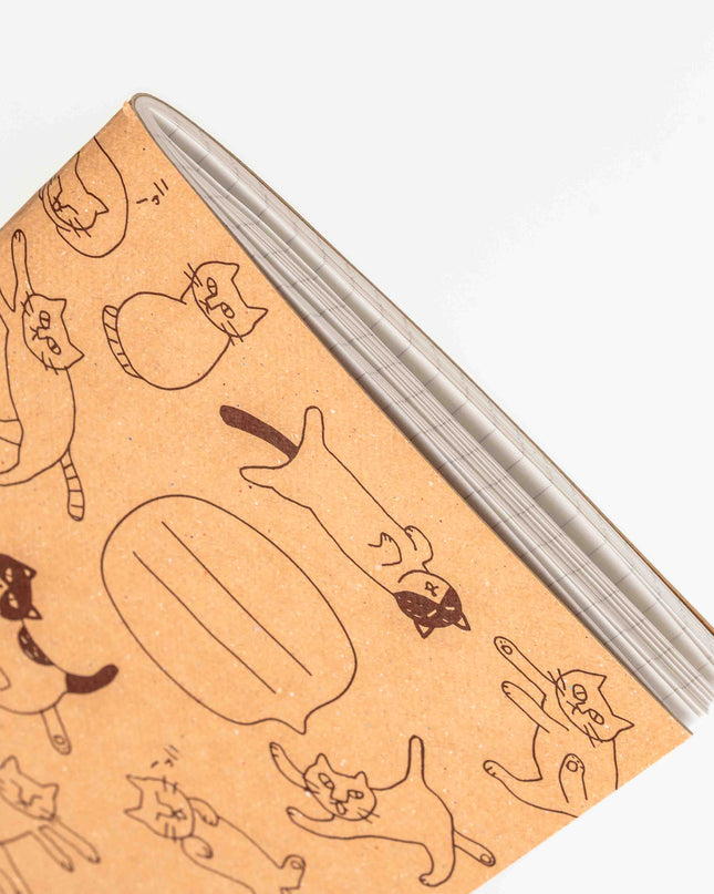 MIDORI A6 Notebook Cat Flyer - ZenPop Japan Stationery Store