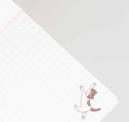 MIDORI A6 Notebook Cat Flyer - ZenPop Japan Stationery Store